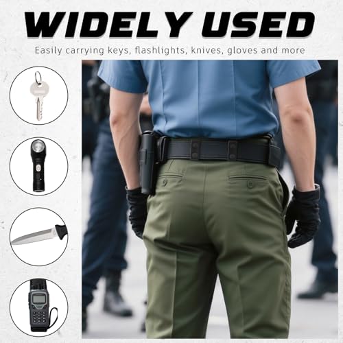Belt Keepers for Duty Belt - 8 Pcs, 2¼ Wide, Black
