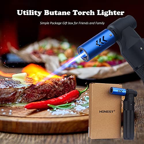Butane Refillable Lighter with Piezo Ignition - Black