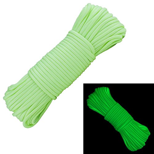 West Coast Paracord Glow in the Dark 50ft Green Goblin 550lb Utility Cord