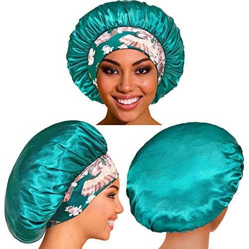 PHILIGHTS Satin Sleep Bonnet Set B for Women - Comfortable Hair Protection