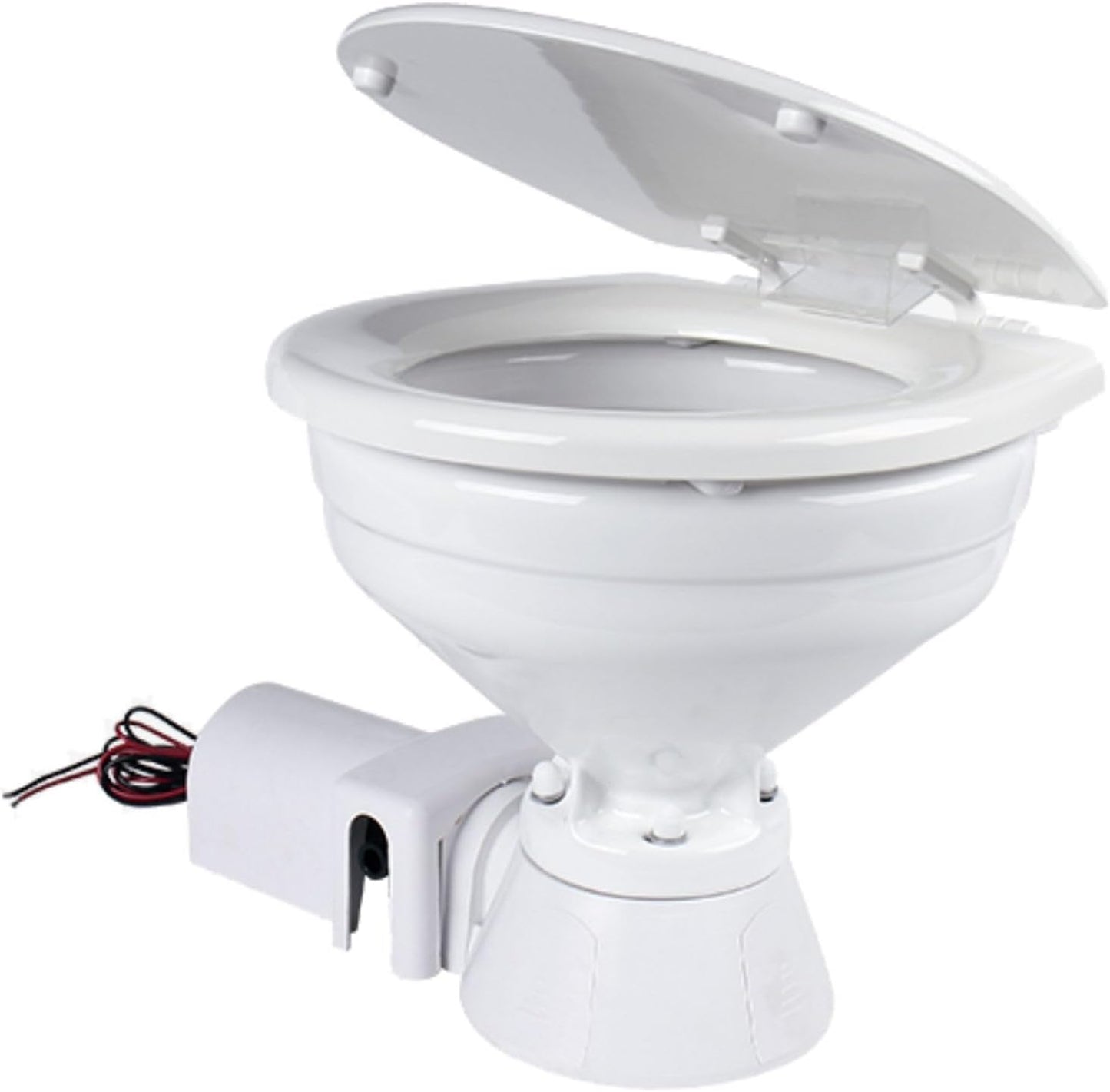SEAFLO 12V Electric Marine Toilet - Compact Boating Head for Easy Installation and Use