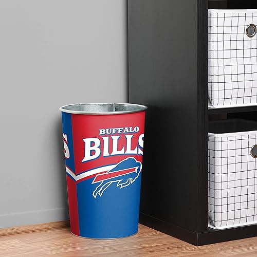 Buffalo Bills Stripe Waste Basket - Team Color Design