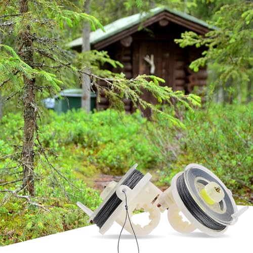 Reusable Kevlar Trip Wire with Reel - 85ft Perimeter Alarm