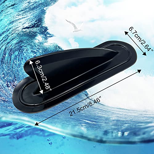2 Pack PVC Tracking Fins for Kayaks, Canoes & Surfboards