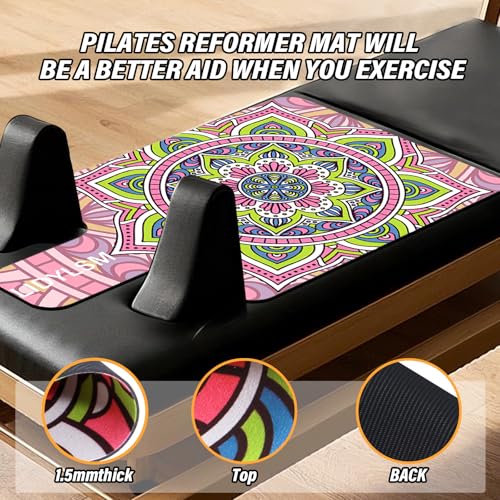 Pilates Reformer Mat - Non-Slip Lightweight Towel - Pink