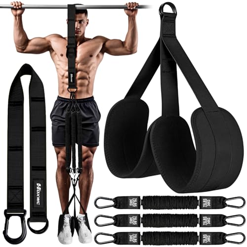 HOXWC Black Adjustable Resistance Bands for Pull Ups, Heavy Duty Fitness Aid