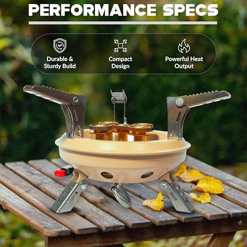Roamix 54,500 BTU Multi-Fuel Portable Camping Stove with Carrying Case