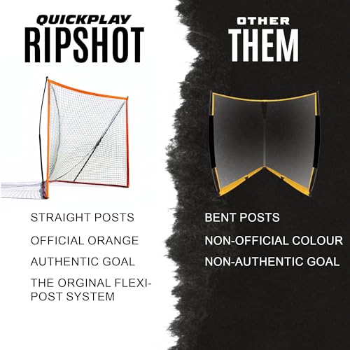 Portable 6x6 Lacrosse Goal with 8-Ply Weatherproof Net
