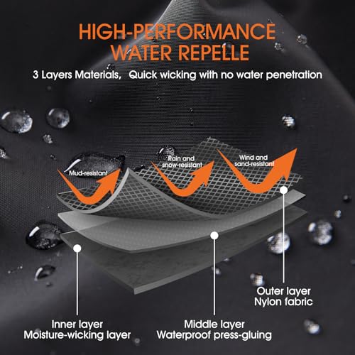 Waterproof Adjustable Leg Gaiters - Camo Large-X-Large