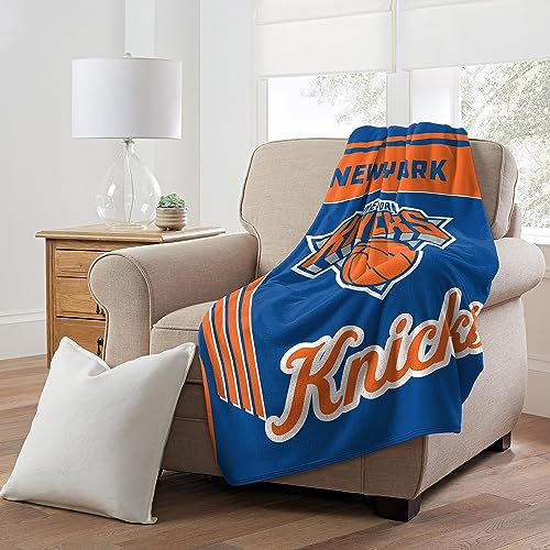 New York Knicks Microfiber Throw Blanket – 46"×60" Cozy Game Day Blanket