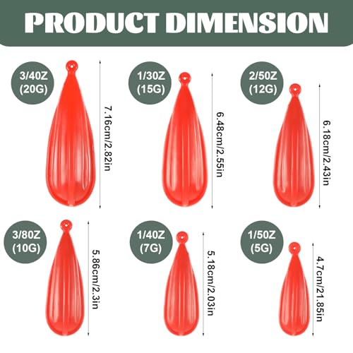 Fishing Practice Plugs Set - 6 Sizes for Skill Improvement