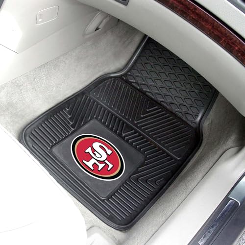 Heavy Duty Vinyl Car Mats Set - San Francisco 49ers Front Row