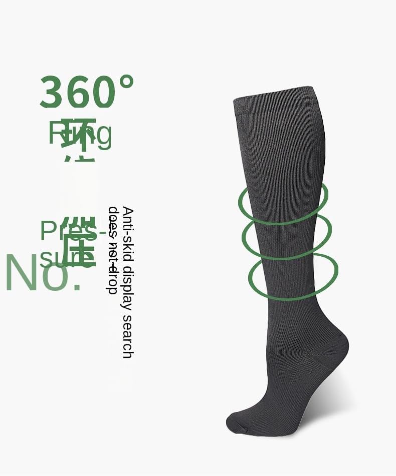 Roiii Compression Socks - 15-20 mmHg Circulation Support for Men & Women | 7 Pairs for Running & Hiking