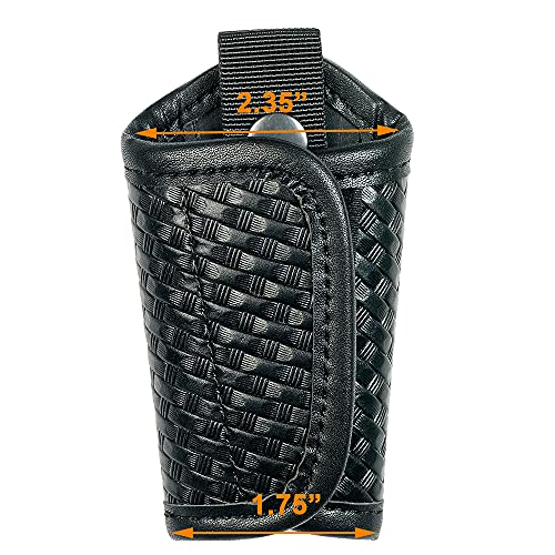 Taftacfr Silent Key Holder for Duty Belt – Basketweave Pouch, Law Enforcement
