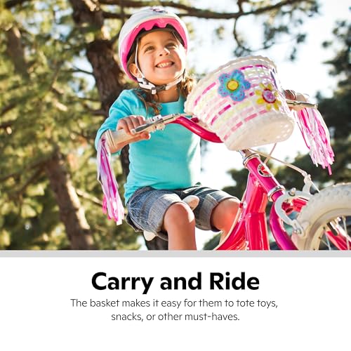 Kids Bike Basket with Light-Up Flowers - Multi-Color