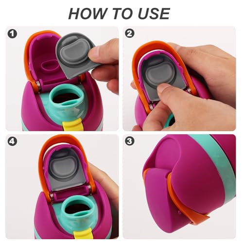 4-Pack Replacement Stoppers for Owala FreeSip Water Bottles