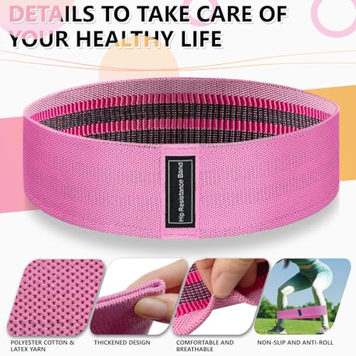 Fabric Resistance Bands Set - 3 Levels for Strength Training