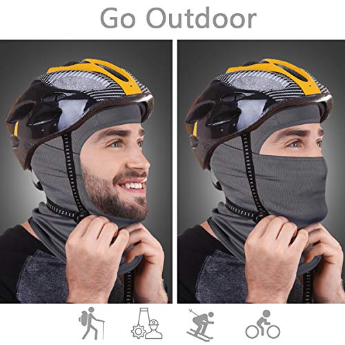 Lightweight UV Balaclava Ski Mask for Men & Women - New White