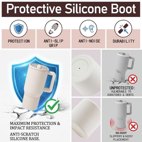 Silicone Sleeve for HydroJug Kid 20 oz Water Bottle - Cream White