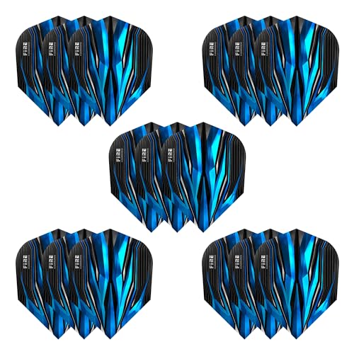 Dart Flights - 5 Sets of Blue 100 Micron Premium Strong Flights