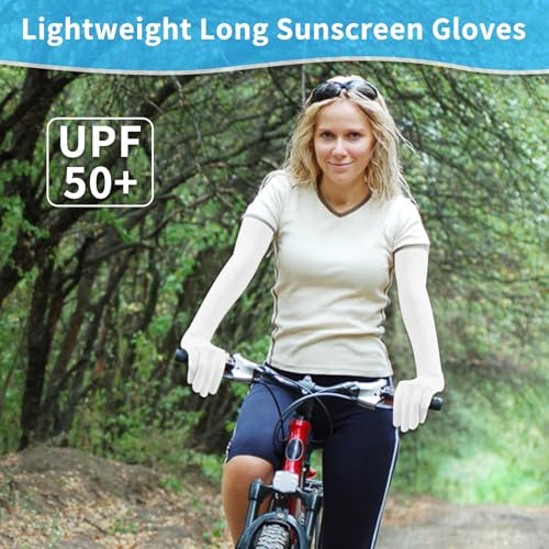 UV Protection Sunscreen Arm Gloves - Touchscreen - Grey