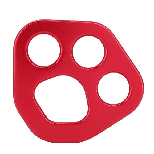 VGEBY Rigging Plate, Lightweight Aviation Aluminum Descender Plate with 4 Holes for Climbers Mountaineers Rescue Operations and Rope Access