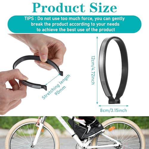 Reflective Cycling Trousers Clips - 4 Pack Elastic Ankle Cuffs