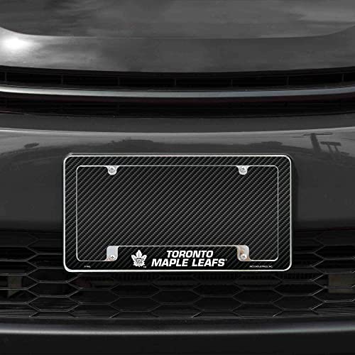 Chrome License Plate Frame - Toronto Maple Leafs - 12 x 6 Inch