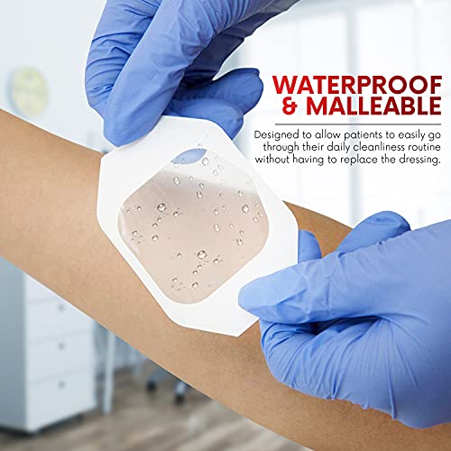 Transparent Film Dressing - 2.3" x 2.7" (20 Pack) Waterproof Adhesive
