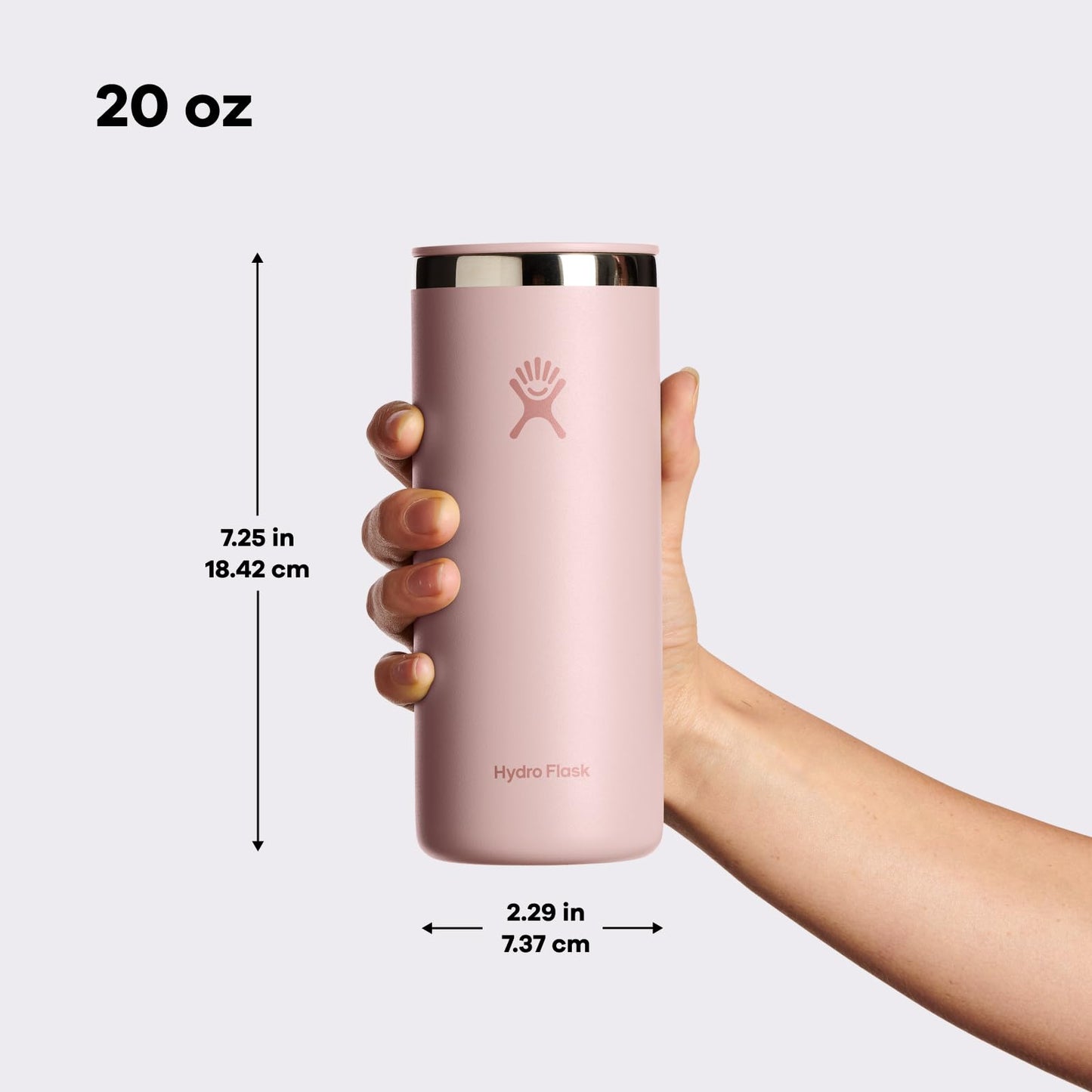Hydro Flask Travel Coffee Cup – Insulated Stainless Steel, Non-Spill, Leak Resistant to-Go Coffee Tumbler 20 Oz Agave Green
