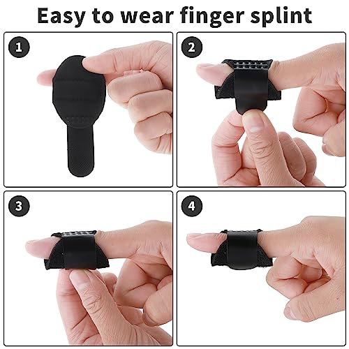 Adjustable Finger Splints Kit - 5 Pieces for Pain Relief