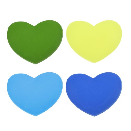 YELARXI Tennis Racket Vibration Dampener Soft Silicone Racket Shock Absorber, Fit for Tennis Racquet String - Heart Shaped (Light Green/Green/Sky Blue/Navy Blue, 4Pcs)