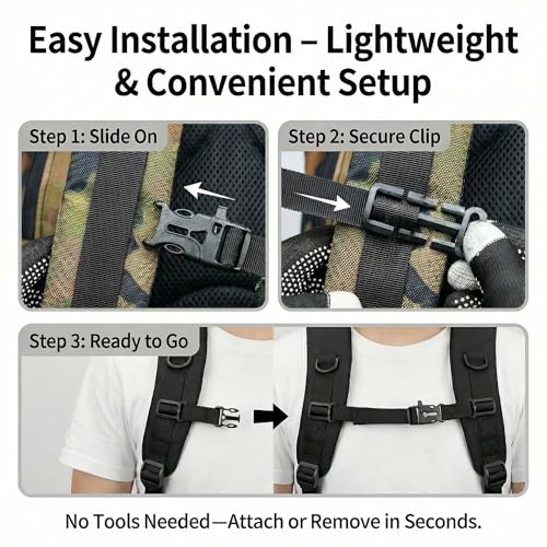 Adjustable Chest Straps for Backpacks - 20MM Webbing