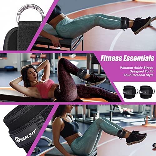 Ankle Strap for Cable Machine - Gym Ankle Cuff for Leg Workouts