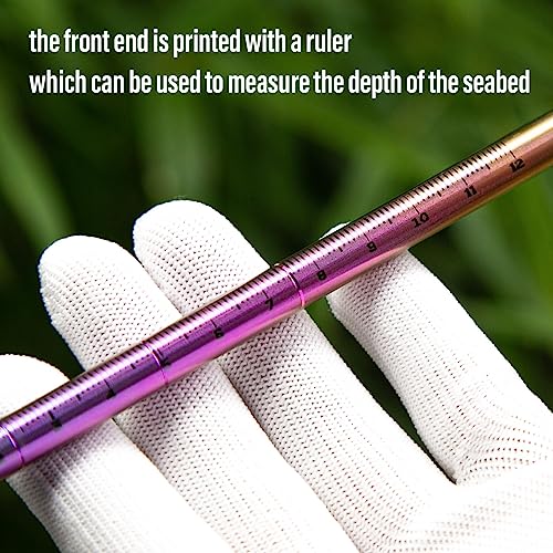 TiTo Titanium Diving Pointer Stick 14in/35cm with Measurement & Lanyard - Titanium Color