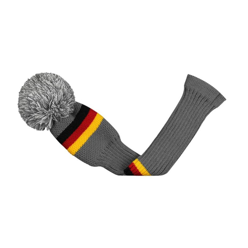 Scott Edward Knit Golf Head Covers for Woods Set of 3 Fits Well Driver(460cc) Fairway Wood and Hybrid(UT) The Perfect Change for Golf Bag (Grey Argyles)