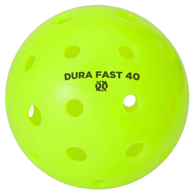 Dura Fast 40 Pickleballs | Outdoor pickleball balls | Neon | Pack of 6 | USAPA Approved and Sanctioned for Tournament Play, Professional Perfomance