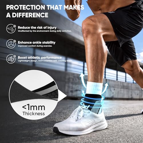 Ankle Brace Compression Support - 2 Pack, Purple