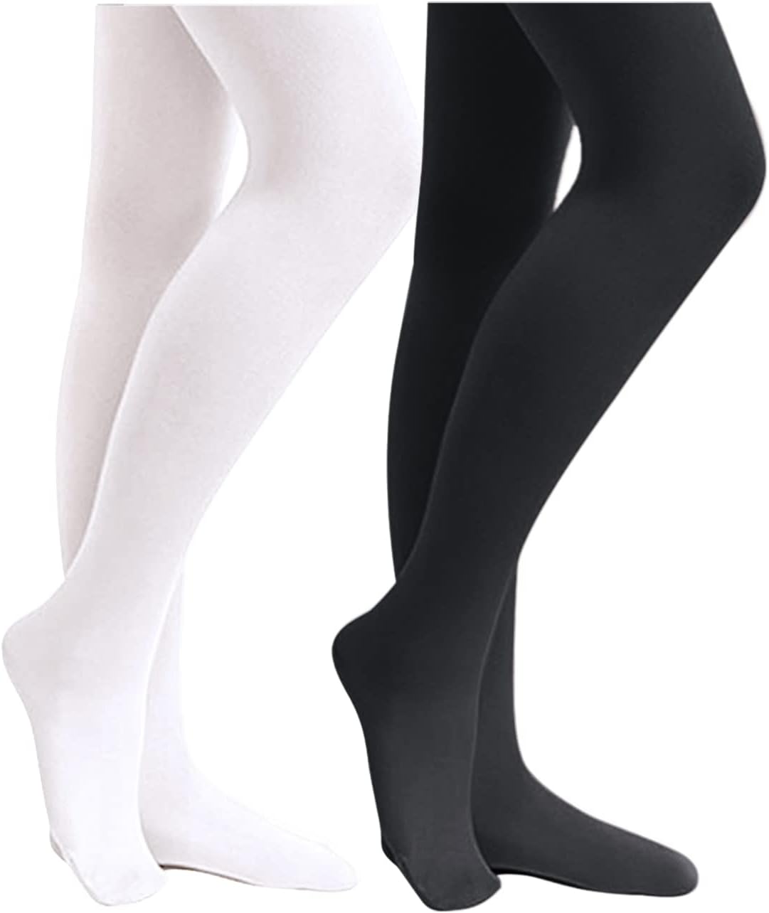 Stelle Ultra Soft Pro Dance Tights | Ballet Footed Tights for Girls in Toddler to Big Kid Sizes