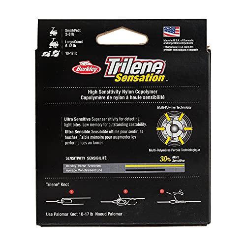 Berkley Trilene Sensation Low-Vis Green 6lb Monofilament Fishing Line