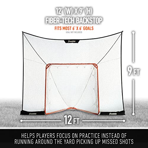 Lacrosse Goal Backstop - 12' x 9' Heavyweight Net with Sandbags