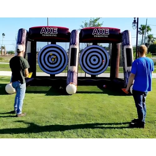 Inflatable Axe Throwing Game - Double Axe Toss Target Set