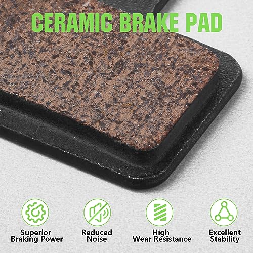 Ceramic Bicycle Disc Brake Pads - 2 Pairs for Shimano, Tektro, TRP