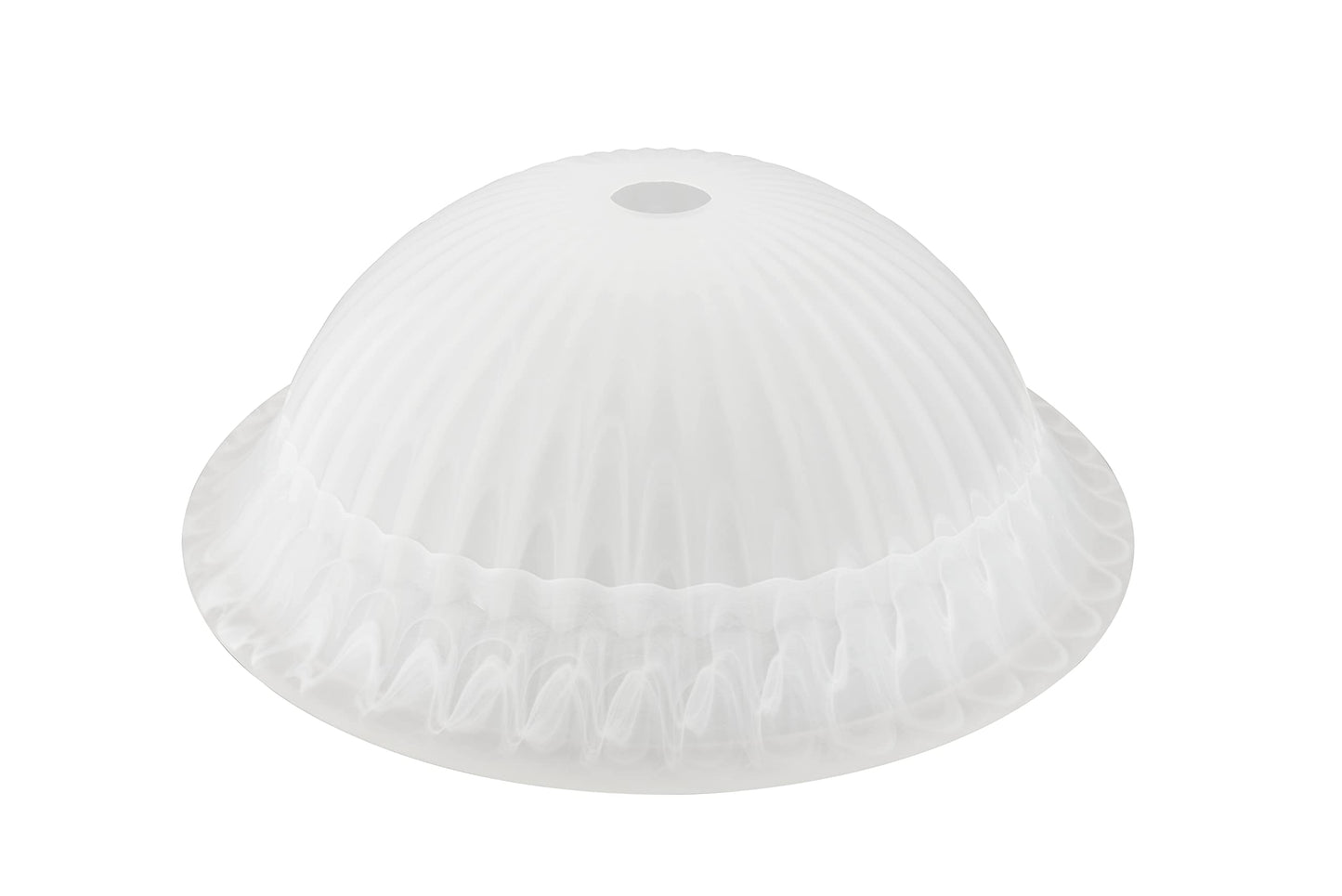 Aspen Creative 23512-11,Alabaster/Amber 2-Tone Replacement Glass Shade for Medium Base Socket Torchiere Lamp, Swag Lamp and Pendant,16-1/8" Diameter x 5-7/8" High.