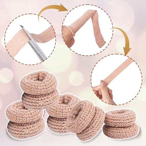 15pcs Cotton Finger Cots - Skin Tone Elastic Finger Sleeves