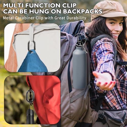 Durable Small Carabiner Clip - O-Ring Key Ring (1 Inch)