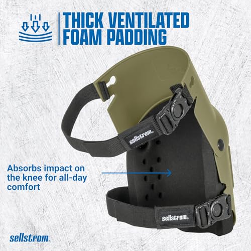 Sellstrom KneePro Foliage Construction Knee Pads with Support & Breathable Padding