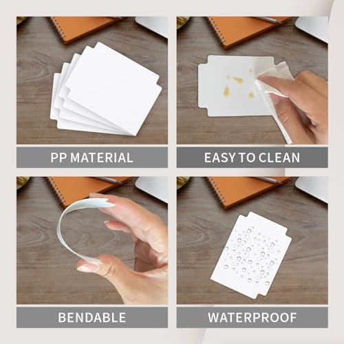 Trading Card Dividers - 100 White Organizers, 2.7 x 3.8 Inches