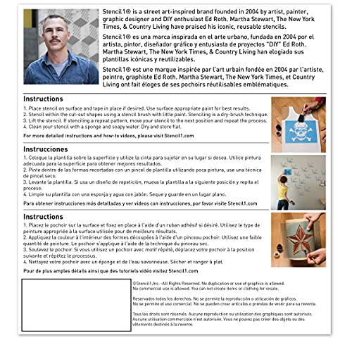 Statue of Liberty Stencil 5.75" x 6" - Durable Quality Reusable Stencils for Drawing Painting - American Stencil Fourth of July Decorating Items and Decor on Walls Fabric & Furniture Art Craft