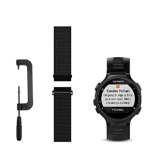 C2D JOY Compatible with Garmin Forerunner 235 Band Replacement Sport Mesh Strap Also for Forerunner 735XT watch band Nylon Weave Watchband - 10#, M/5.2-7.6in.